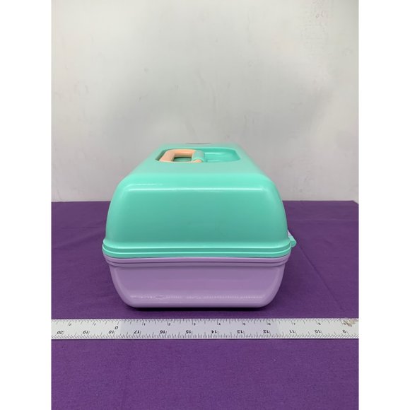 Caboodles Pastel Models 5626 mold 4508 Made in the USA, Retro Travel Make-up Cas - Picture 11 of 14